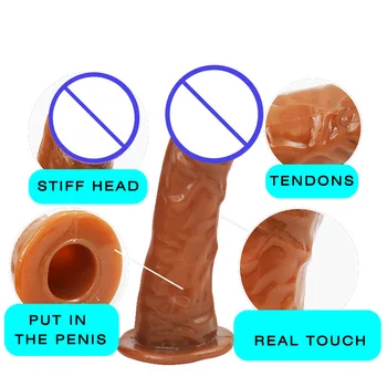 Portabil Mare Penis Artificial Masturbari Sex Feminin Gay Jucarii Sexuale Pentru Cupluri Silicon Penis Penis Artificial Penis Om Adult Produse Sexshop