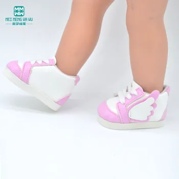 2019 NOU pantofi pentru Copii pentru papusa se potrivesc 43cm nou născut păpuși și accesorii American papusa de moda Casual, pantofi Roz, Kaki 