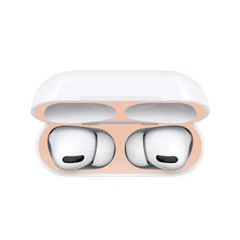 Placare cu Metal Praf Autocolant pentru Apple Airpods Pro Pielea Garda Autocolant Caz Capacul de Protecție a Pielii pentru Airpods Pro 2019 Accesorii