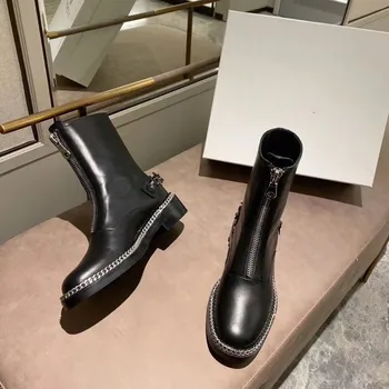 Design-ul de lux Britanic retro clasic unisex doamnelor Martin cizme din piele pantofi doamnelor iubitor de glezna cizme de piele de lux platforma mo 