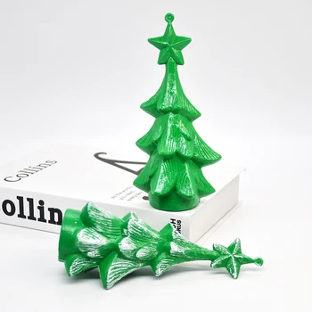 1BUC Plastic Verde Pom de Craciun Mini Pom de Crăciun Artificial Pandantiv Birou Decor Decor de Anul Nou Decor Acasă 