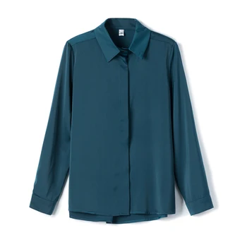 Femei Bluza Șifon Bluze pentru Femei cu Maneca Lunga Top pentru Femei de Moda Doamnă Birou Polo Gât de Îmbrăcăminte de sex Feminin 2022 Bază Tricouri OL 