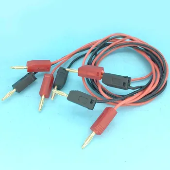 10 buc Roșu negru Felinarul 2mm aur banana plug gel de siliciu testare cabluri 15/30/50/100cm pentru testare de sonde de Testare Linie de Sârmă