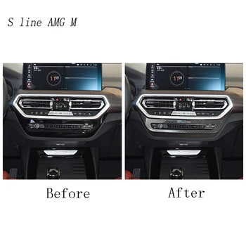 Styling auto Pentru BMW X3 X4 G01 G02 2022 Pentru M Performance Autocolant de evacuare Aer Condiționat buton buton Cadru Trim Accesorii Auto 