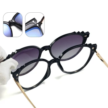 Vara Gradient Polarized Conduce ochelari de Soare Femei 2021 Tendință de Moda Anti Albastru Rama de Ochelari femeie de Epocă Ochelari de UV400 