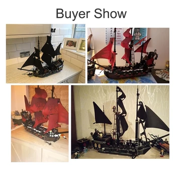 Caraibe Pirat Navele Blocuri Black Pearl Cărămizi Set Queen Anne ' s Revenge Nava Modele de Jucarii pentru Copii Cadouri pentru Copii 