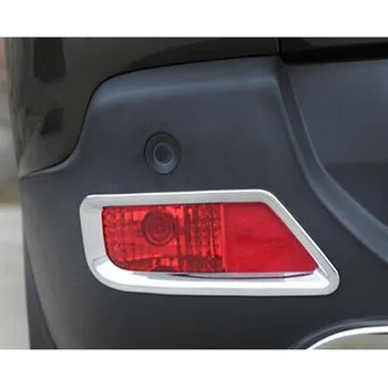 2 buc/set Exterior Masina din Spate Coada de Ceață Lumina Lămpii Cadru Trim Styling Semifabricate Pentru Peugeot 3008 2013-ABS Accesorii 