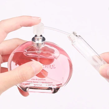 5Pcs 2 ML 3 ML 5 ML 10 ML Clare Mini Parfum Flacon de Sticlă Gol Cosmetice Sticla de Probă Tub Subțire de Sticlă Sticla cu Pulverizator Nebulizator