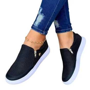 Primăvara a Vulcaniza Pantofi Femei Doamnelor Alunecare Pe Plat Pantofi Casual din Piele de Moda Platforma Adidasi pentru Femei 2022 Zapatillas Mujer 