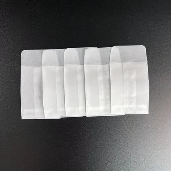 100buc Hârtie Translucidă Geanta Plic Mini Alb Acid Sulfuric Plic de Hârtie Pentru Hang Tag Inel Bijuterii Poze Pachet 17 Dimensiuni 