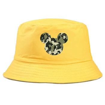Panama Pălărie Găleată Bărbați Femei Disney Minnie Mickey Imprimare Pălărie de vară Hip Hop de Pescuit Pescar Pălărie PENTRU FETE BĂIAT