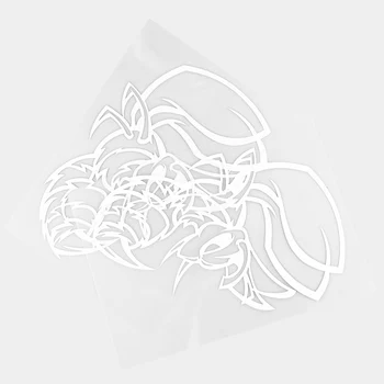 YOJA 12.4 X 17.2 CM Angry Viespe Model de Desene animate de Animale de Vinil Decal Autocolante Auto Negru/Argintiu 19C-0349 