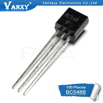 100BUC BC548B SĂ-92 BC548 TO92 548B noi triodă tranzistor 