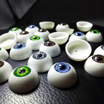 4buc(2 Perechi) BJD 20MM păpuși ochii Plastic ochii Renăscut Acrilice accesorii papusa se Amestecă 4 Culori Jumătate de Ochi Rotund pentru Jucării DIY papusa