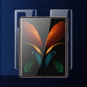 Pentru Samsung Galaxy Z Fold 2 5G Moale TPU Hidrogel Fata Spate Folie Transparent Incasabil Lentilă aparat de Fotografiat de Film Plin cu Ecran Protector 