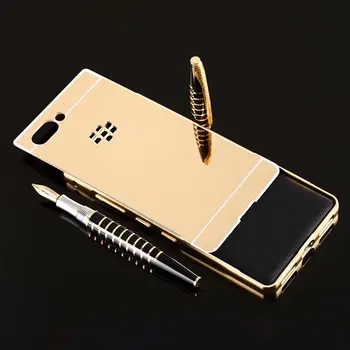 De Lux Aluminiu Oglindă Înapoi Caz Pentru Blackberry Cheie 2 Caz Pentru BlackBerry Cheie 2 Două Key2 Cadru Metalic Caz 