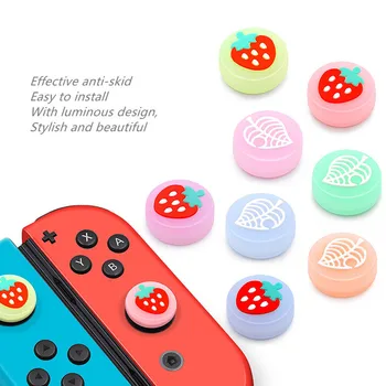 NOUĂ Strălucire Luminoasă Fructe Thumbstick Caz Capace Pentru Nintendo Comutator/Lite Bucurie-Con Controller Accesorii Degetul mare Stick Prindere Capac 
