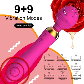18 Viteze Puternic Vibrator Vibrator AV Baghetă Magică G-Spot Masaj Jucarii Sexuale Pentru Femei Cupluri Masturbari Stimula Bunuri pentru Adulți