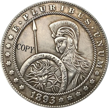 Hobo Nichel 1893-S UNITE ale americii Morgan Dollar COIN COPIA Tip 183