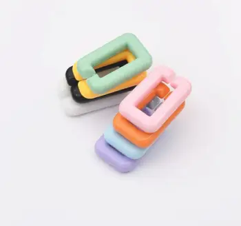 Colorate Acrilice Lanț de Link-uri DIY Farmec Accesorii pentru a Face Bijuterii 31x19mm 