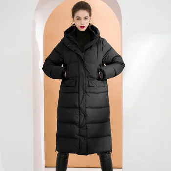 2021 Toamna și iarna nou în jos jacheta cu gluga pentru femei îngroșat cald în jos jacheta cu gluga pentru femei de moda în jos jacheta cu gluga 21C24