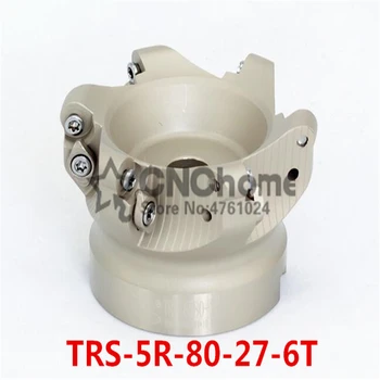 TRS5R 80-27-6M Fata End freze Indexabile Plat de Degroșare și Tăiere ,Frezare CNC Cutter 