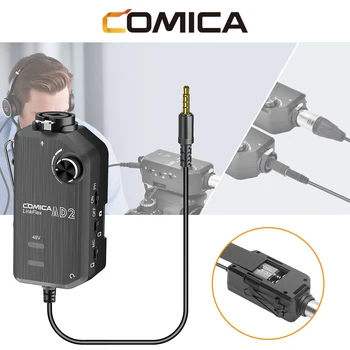 Comica LINKFLEX AD2 Microfon Preamplificator Amplificator XLR/6.35 mm Chitara Adaptorul de Interfață pentru iOS, Android Telefon DSLR aparat de Fotografiat Înregistrare 