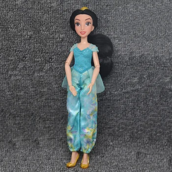 Original Disney Păpuși Printesa Rapunzel/ Mulan/ Merida/ Sirena/ Cenusareasa/Moana/Printesa Belle păpuși pentru Fete Jucării Pentru copii Cadouri 