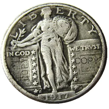 Monede din SUA (1916-1924)-p-s 9pcs Datele De Ales Standing Liberty TRIMESTRU de DOLARI de Argint Placat cu Copia