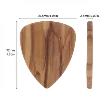 Materiale din lemn Ponturi Chitara Plectrum forma de inima Instrument cu Coarde Accesorii pentru Bas Acustice Chitare Electrice Ukulele 