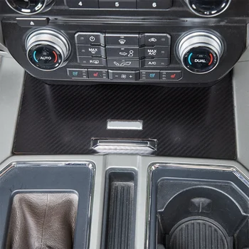 Schimbătorului de viteze Cutie Panou Capitonaj Capac Accesorii de Interior pentru Ford F150 2016 2017 2018 2019 2020 Fibra de Carbon 