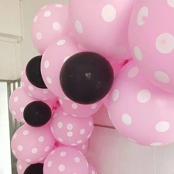 Minnie Mouse-Petrecerea tematica Consumabile Rose Red Roz Balon Ghirlanda Arc Kit cu Minnie Happy Birthday Fondul pentru Petrecere 