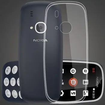 Transparent Caz Clar pentru Nokia 3310 Caz TPU Moale Capacul Ultra Subtire Slim case pentru Nokia 3310 3310 Original 2017 Caz 
