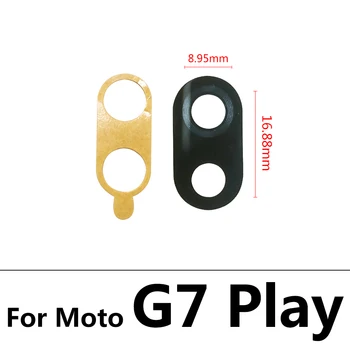50Pcs， Original din Spate aparat de Fotografiat Lentilă de Sticlă Cu Adeziv Autocolant Pentru Moto G5 G5S G6 G7 G8 Plus Joc de Putere G8 Putere Lite 