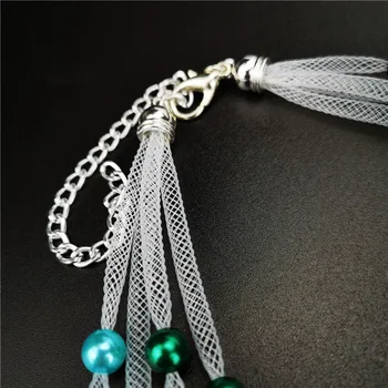 UKEBAY Noi Bijuterii de Lux Alb Plasă de Cadouri de Designer Pandantiv Colier Pentru Femei, Cadou de Ziua DIY Gol Coarda de Moda Coliere 