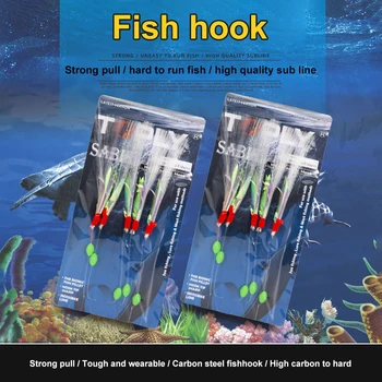 De Înaltă Calitate Din Oțel Carbon Macrou Pene Bass Cod Nada De Pescuit În Marea Mare Cârlig De Pescuit Înalte Momeală De Pescuit Fir 