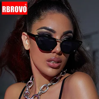 RBROVO 2021 Cateye Retro ochelari de Soare pentru Femei Ochelari de Epocă pentru Femei/Bărbați Supradimensionate, Ochelari de Femei Brand de Lux Gafas De Sol Mujer 