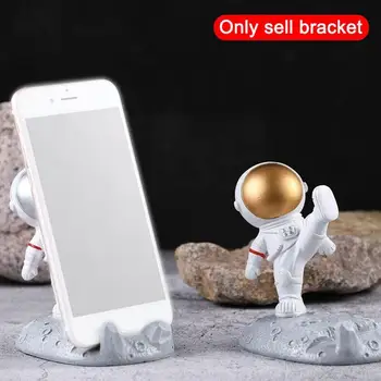 Material de rășină Astronauți Ornament Universal Telefon Mobil Suport suport Suport Cadou Jucărie Acasă Birou Decor petrecere
