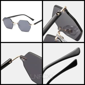 LNFCXI Noi Neregulate Moderne ochelari de Soare pentru Femei Brand Designer Cadru Clar Ochelari de Soare Moda Om Gafas De Sol Hombre Para 