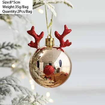 2022 mai Nou decor de crăciun consumabile ornament de crăciun bile de craciun decoratiuni de exterior elan plastic picătură mingea ornamente de crăciun 
